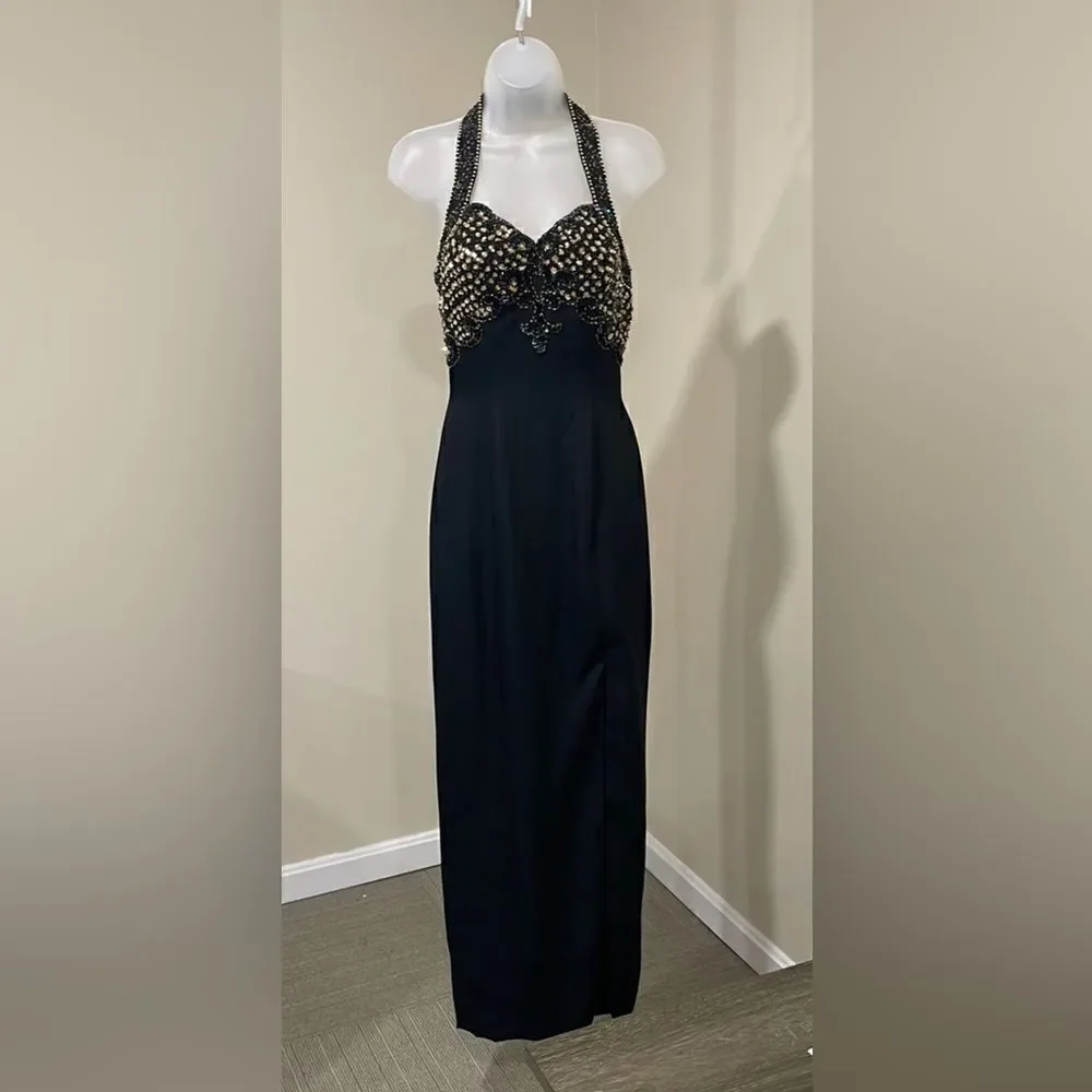 NWOT Alyce Designs Vintage Sequin Prom Party Beaded Dress. Size 8 M medium - Picture 1 of 14